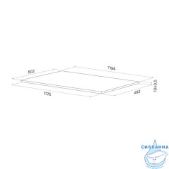 Столешница Iddis Optima Home 120 см OPH12W1i89 cветлый бетон