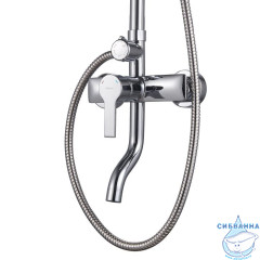 Душевая система с тропическим душем, Stripe, Milardo, STRSB1FM06