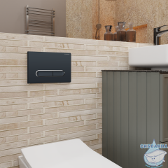 Кнопка смыва Charus Magnus FP.340.DW.01 черный матовый