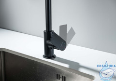 Смеситель для кухни Aquatek Лира AQ1480MB (черный матовый)
