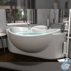 Акриловая ванна Aquatek Эпсилон 150х150 с каркасом