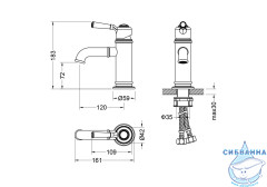 Смеситель для раковины Aquatek Классик AQ1510MB (черный матовый)