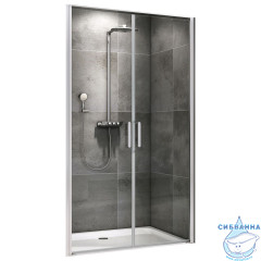 Дверь в нишу ABBER Sonnenstrand AG04100C 100x195 профиль хром, стекло прозрачное