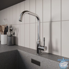 Смеситель для кухни, глянцевый хром, Meal, Milardo, M01SBL0M05