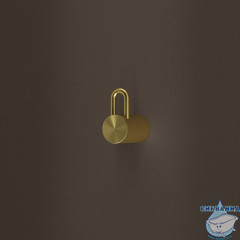 Крючок одинарный, нержавеющая сталь, Дюна (Duna), золото матовое, IDDIS, DUNMG10i41