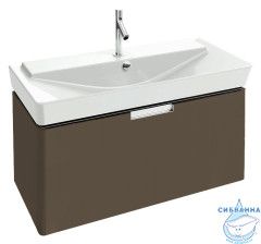 Тумба Jacob Delafon Reve 117 коричневый с раковиной Reve 120