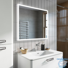 Тумба с умывальником Iddis Brick 80 см белый глянец BRI80W0i95