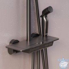 Душевая система Damixa Gala 953770300 (черный матовый)