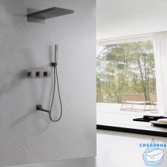 Душевая система Abber Daheim 230 1 режим AF8253NG (никель)