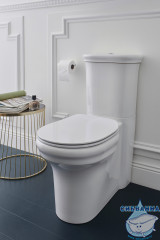 Унитаз напольный Jacob Delafon Cleo 1889 UJAC102-0 с бачком и сиденьем быстросъемным Soft Close (микролифт)