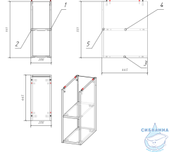 Модуль для тумбы Cersanit Moduo 20 SB-MD-MOD20-SZ дуб
