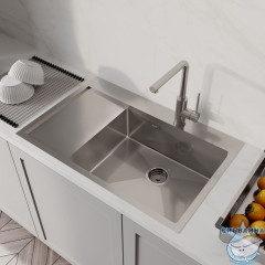 Мойка, нерж. сталь, сатин, чаша справа, 780*510, Haze, IDDIS, HAZ78SRi77