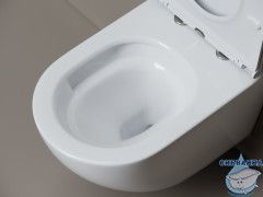 Унитаз подвесной безободковый Ceramicanova Whirl CN11007T с сиденьем быстросъемным Soft Close (микролифт)