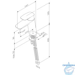 Смеситель для раковины AM-PM Spirit 2.1 F71A02100 (без донного клапана) (хром)