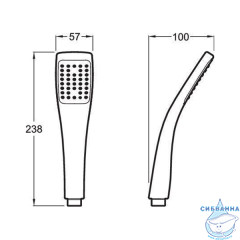 Ручной душ Jacob Delafon Eo E3876-CP