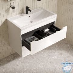 Тумба с умывальником, подвесная, 80 см, белый, Ray, IDDIS, RAY80W0i95K подходит умыв. 4078000i28