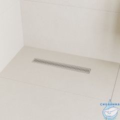 Лоток душевой, сифон 360, комбинированный затвор, перфорированная решетка, 500мм, хром, IDDIS, 975B5SB20DZ