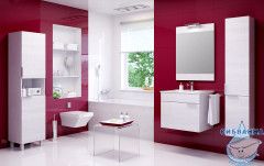 Тумба подвесная Aqwella Classic Бриг 60 с раковиной Quadro 60 белый глянец