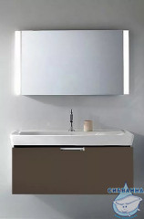 Тумба Jacob Delafon Reve 79 коричневый с раковиной Reve 80