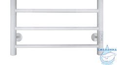 Полотенцесушитель электрический Санприз Аврора П6 50х60  (белый матовый) (подключение универсальное)