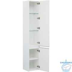 Шкаф-пенал Aquanet Гласс 35 196962 белый глянец