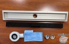 Дренажный трап для душа ALMAes Laguna 90 см с решеткой (черный)