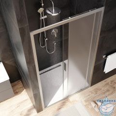 Дверь в нишу AM.PM Gem W90G-110-1-195MM 110 см профиль хром, стекло матовое