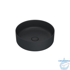 Чёрный матовый умывальник накладной, Ray, IDDIS, RAYBM03i27