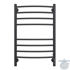 Полотенцесушитель электрический Terminus Классик П8 50х80 черный матовый (с возможностью скрытого подключения, подключение справа)