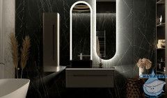 Тумба под раковину Jorno Shine 100 см Shi.01.100-M/P/A антрацит