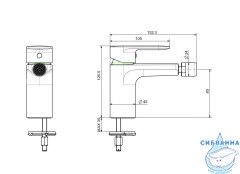 Смеситель для биде Aquatek Ника AQ1818 (хром)