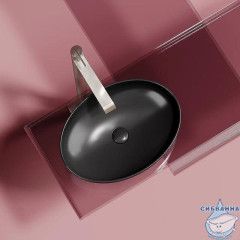  Раковина на столешницу 50 см Ceramicanova Element CN6056MB (черный матовый)