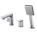 Смеситель для ванны на борт Lemark Bronx LM3745GM (графит)