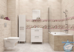 Тумба Cersanit Melar  80 белый с раковиной Cersanit Como 80