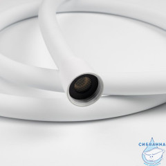 Шланг для душа, белый матовый, силиконовый, 1,2м, Optima Home, IDDIS, OPH12WLi19
