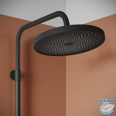 Смеситель для ванны с верхним душем, черный матовый, SpaHome, IDDIS, SPABLBTi06