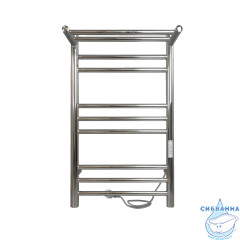 Полотенцесушитель электрический Indigo Line Trinity П8 с полкой (с таймером) 40х70 хром (с возможностью скрытого подключения, подключение R/L)