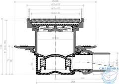 Дренажный трап для душа Pestan Confluo Standard 13000089