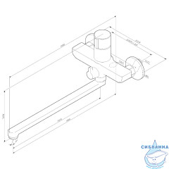 Смеситель для ванны AM.PM X-Joy F85A90500 (хром)