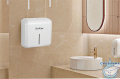 Диспенсер SantiLine SL-8012 для бумажных полотенец в рулонах (белый глянцевый)