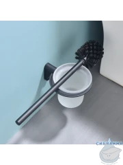 Ершик для унитаза Raglo R300.10.06 (черный матовый/белый)