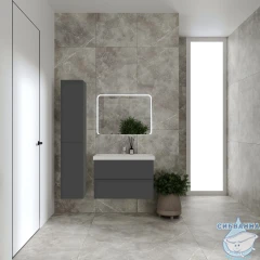 Тумба Viant София 80П с раковиной Como 80 графит