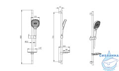 Душевой гарнитур Aquatek 3 режима AQ2021MB