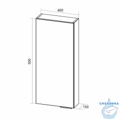 Пенал 1Marka  Gaula 40П белый глянцевый