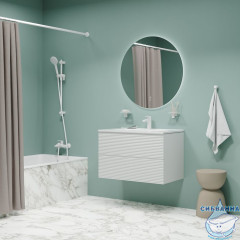 Смеситель для ванны, матовый белый, Ray, IDDIS, RAYWT02i02WA