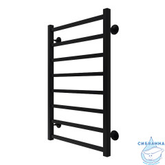Полотенцесушитель водяной Terminus Ватикан П8 50х80 (нижнее подключение) (черный матовый)