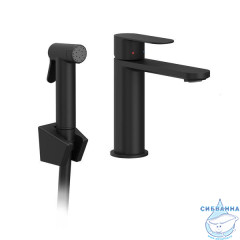 Смеситель Ravak Chrome CR II 112.20BL X070462 с гигиеническим душем (черный матовый)