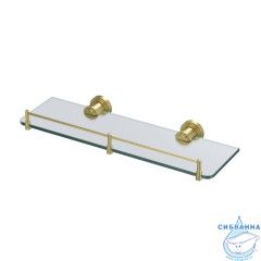 Полка, матовое стекло, золото матовое, Виндзор (Windsor), IDDIS, WINMG00i44