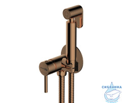 Встраиваемый смеситель с гигиеническим душем Wasserkraft A70938 (розовое золото)