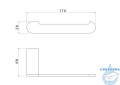 Держатель туалетной бумаги Aquatek Лира AQ4408CR